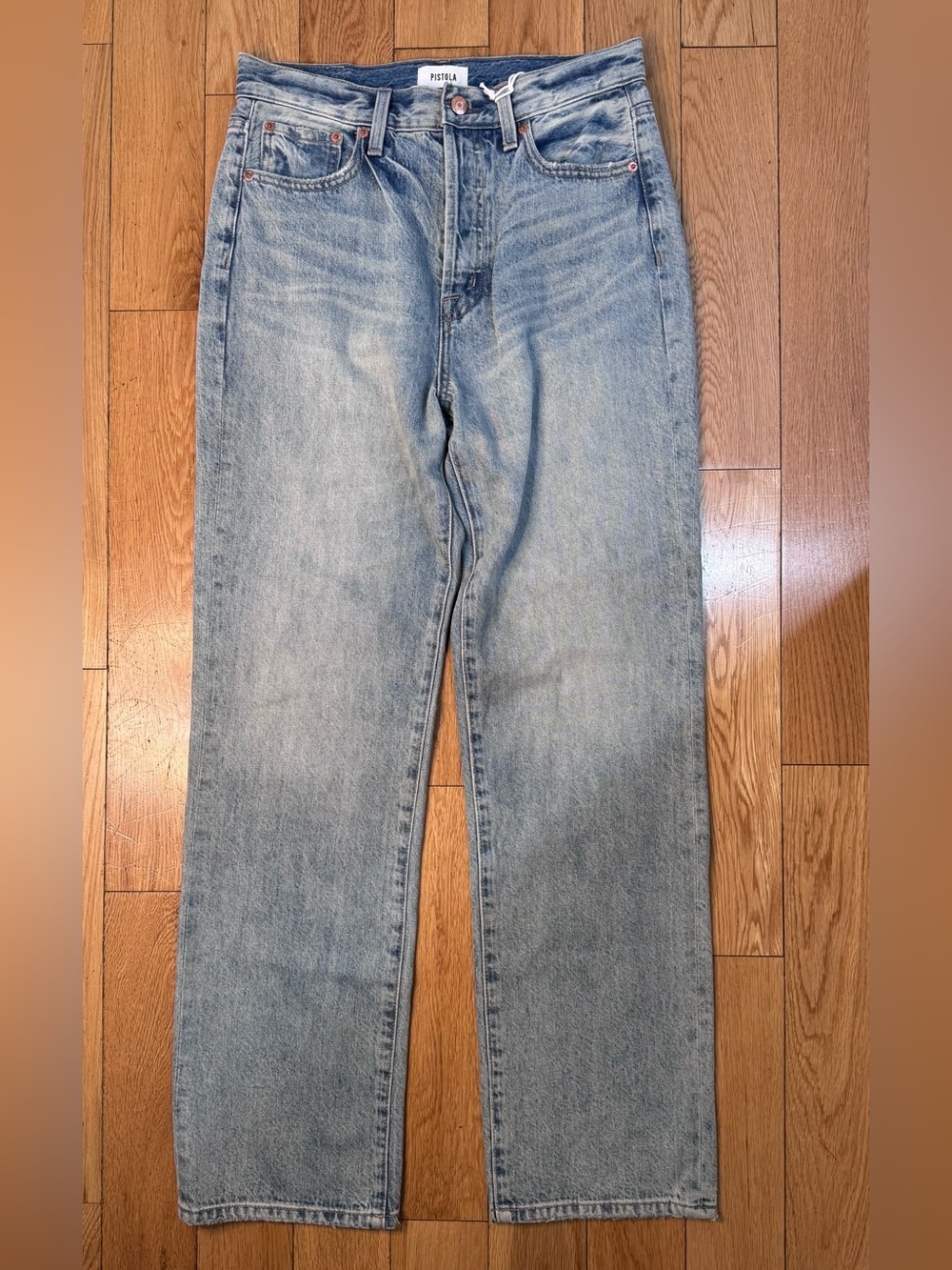 NEW PISTOLA Cassie Super High Rise Straight Jeans Bramble - Picture 6 of 16